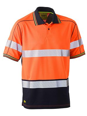 BISLEY TWO TONE HI VIS MESH S/S POLO