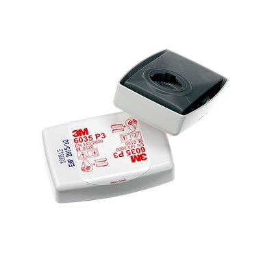 RESPIRATORY 3M PARTICULATE CARTRIDGE (P2/P3) FILTER RECT BAYONET PAIR