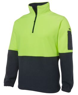 WORKWEAR JBS WEAR POLAR FLEECE HIVIS DAY ONLY 1/2 ZIP EACH