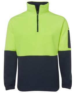 WORKWEAR JBS WEAR POLAR FLEECE HIVIS DAY ONLY 1/2 ZIP EACH