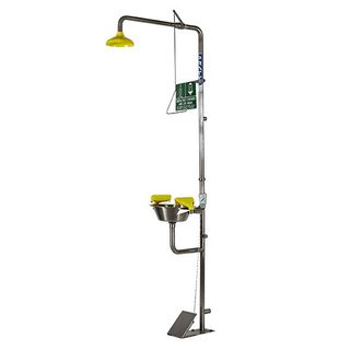 SHOWER PRATT EYE/FACE WASH HAND AND FOOT OPERATED
