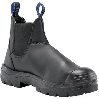 BOOT STEEL BLUE HOBART S/CAP  BLK SLIP ON PAIR
