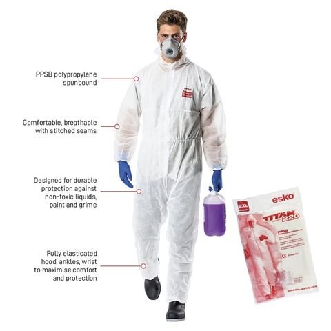 TITAN 220 POLYPROPYLENE COVERALL