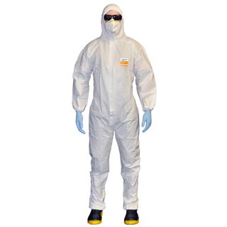 DISPOSABLE SAFE-T-TEC BARRIER TEC 2000 COVERALL WHITE