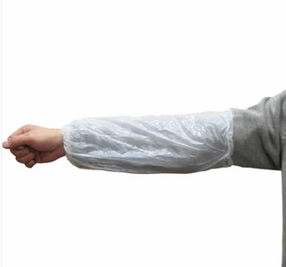 DISPOSABLE PE SLEEVE COVERS WHITE 400MM CTN 2000