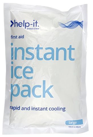 FIRST AID QSI HELP-IT INSTANT ICE PACK DISPOSABLE 13CMX23CM LARGE