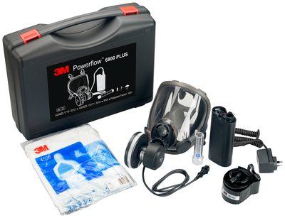 RESPIRATORY 3M POWERFLO PLUS FACE MOUNTED FULL FACE KIT