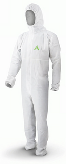 DISPOSABLE COVERALL WISE SMS TYPE 5&6 WHITE M EA