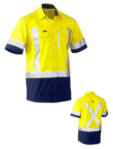 WORKWEAR BISLEY FLEX & MOVE UNI TAPED SHIRTS S/S