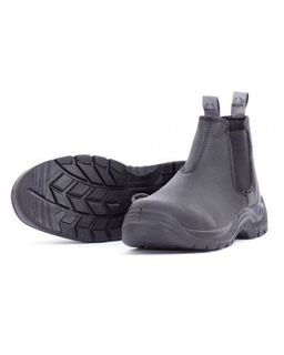 BOOT BISON TRADE SLIP ON SAFETY BLACK PAIR BISON00