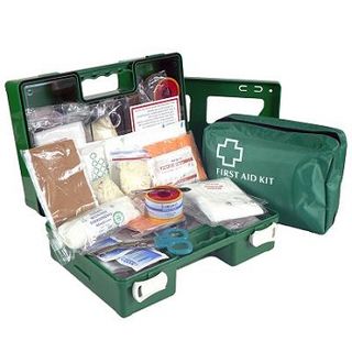 FIRST AID KIT 1-5 PERSON WALL MOUNTED PLASTIC EA