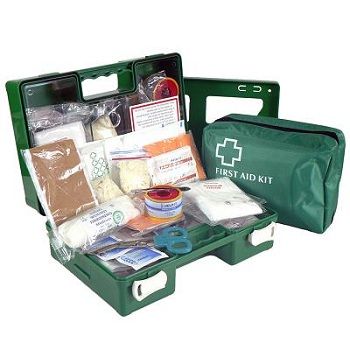 FIRST AID KIT 1-5 PERSON WALL MOUNTED PLASTIC EA