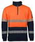 WORKWEAR JB'S 1/2 ZIP SEGMENTED TAPE FLEECY ORANGE/NAVY EACH