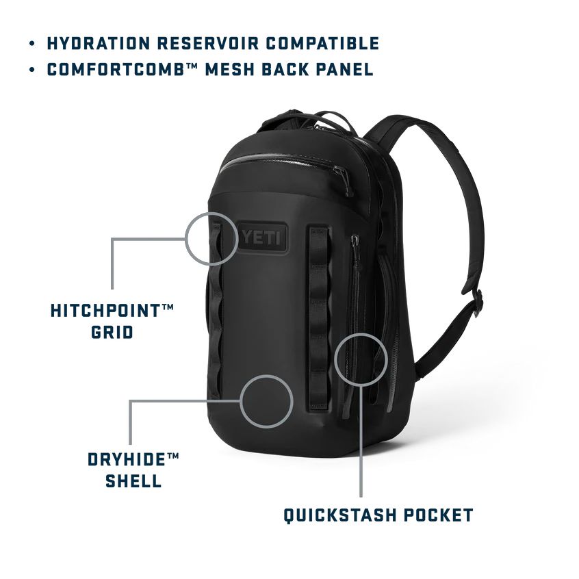 Yeti Cayo All-Weather Backpack 25L Labelled