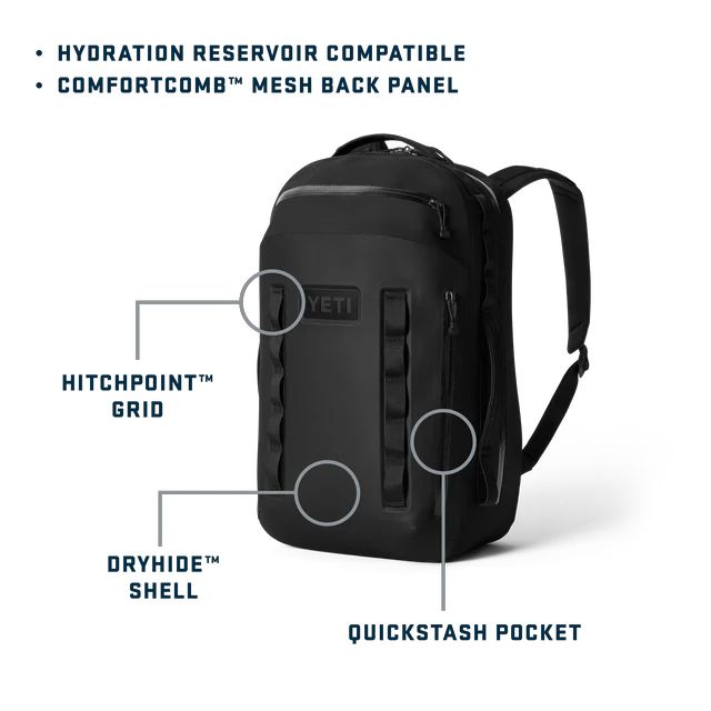 Yeti Cayo All-Weather Backpack 35L Labelled