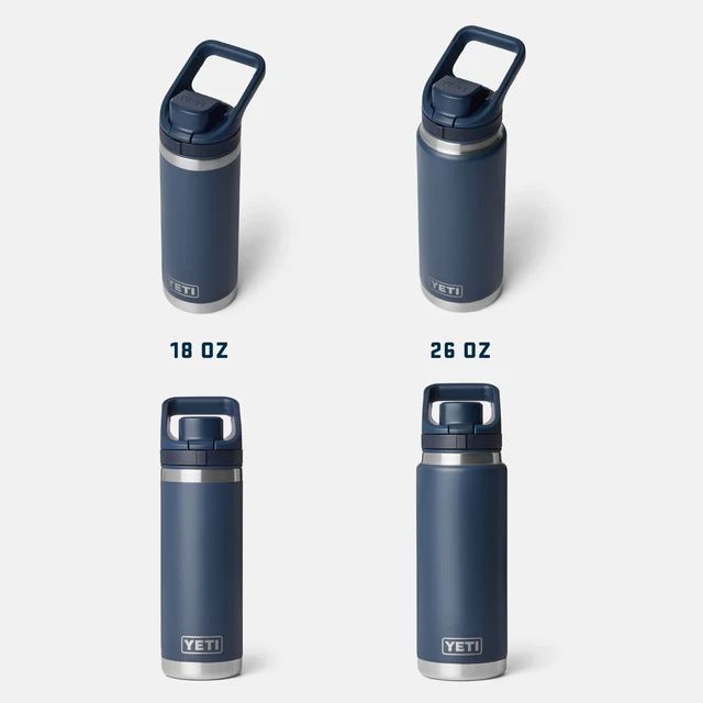 Yeti Rambler 18oz Bottle with Flip Chug Cap Sizes