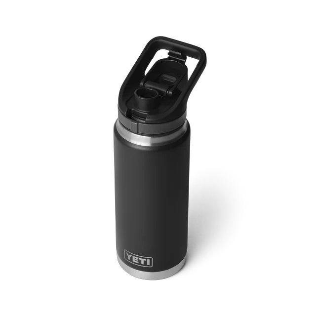 Yeti Rambler 26oz Bottle with Flip Chug Cap Open