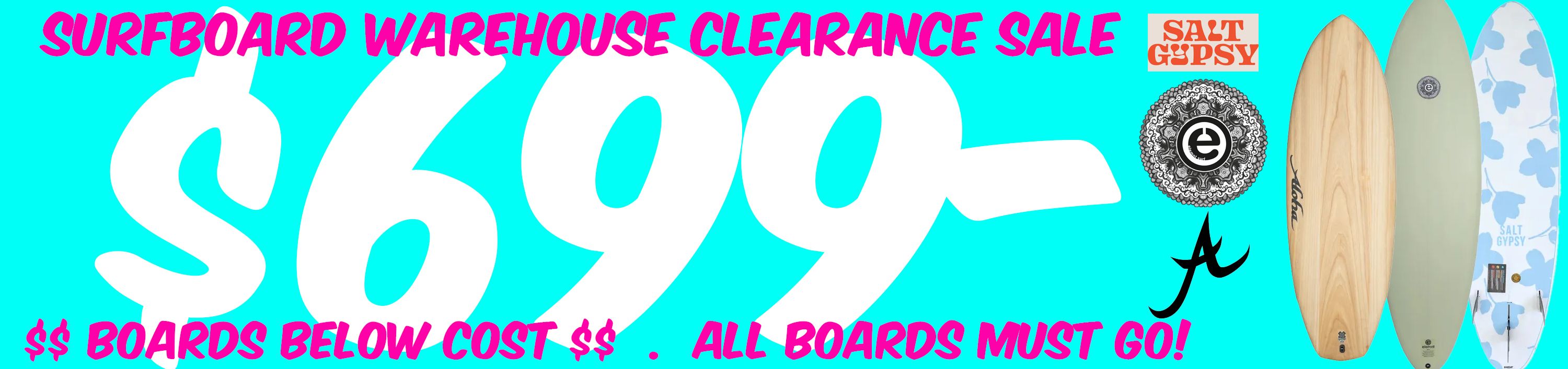 Summer sale on hot boards