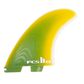 Fcs2 T&c Pg Twin+1 Xl Yellow Fade Fins