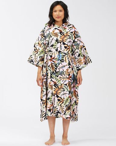 Billabong Womens Hooded Towel Para Blk