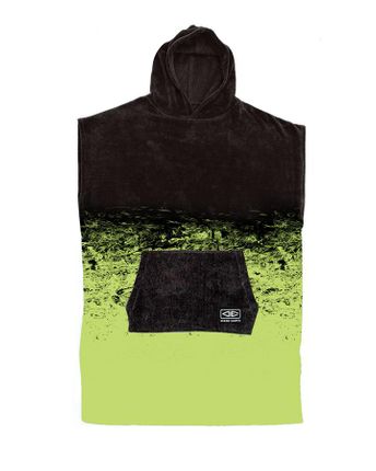 O&e Yth Southside L/weight Poncho Blk/lm