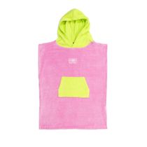 O&e Toddlers  Hooded Poncho Pink