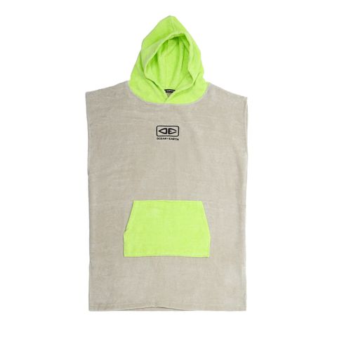 O&e Youth Hooded Poncho - Grey