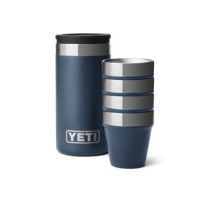 Yeti Shot Glasses & Case Navy