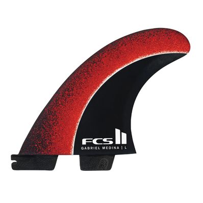 FCS2 Gabriel Medina Signature Tri Fin Set - Fireball Red