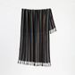 Slowtide Baja Stripe Turkish Towel - Blk