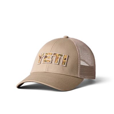 Yeti Camo Lb Trucker Hat Khaki