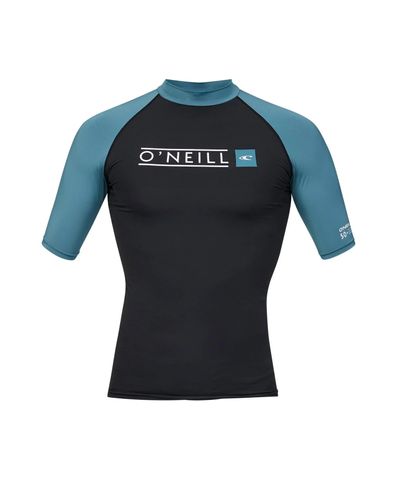 O'neill Reactor S/s Rash Tee Blk/dt M
