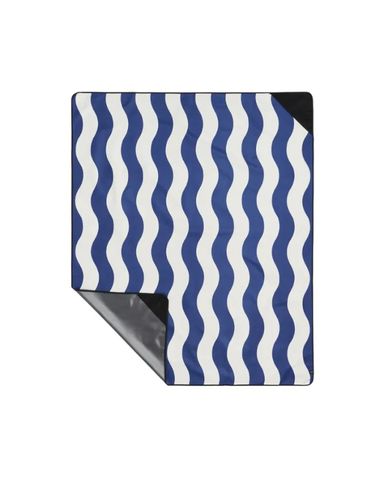 Slowtide Stripe Picnic Blanket Deep Pool