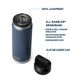 Yeti Rambler Bottle 26oz - Black Forest Green LTD Edition