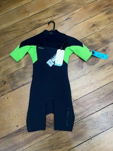 O'Neill Boy's Hyperfreak Chest Zip Springsuit 2mm&nbsp;- Neo Green
