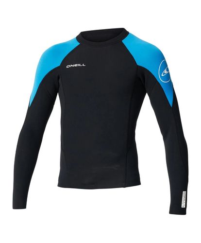 O'Neill Boy's Reactor 1.5mm L/s Crew Top - Black Ocean