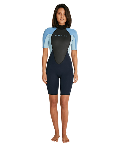 O'Neill Women's Reactor II Back Zip Springsuit 2mm - Black/ Blue