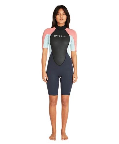 O'Neill Women's Reactor II Back Zip Springsuit 2mm - Black Peach