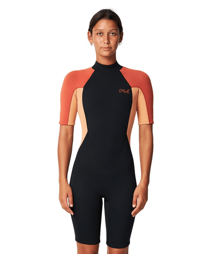 O'Neill Women's Reactor II Back Zip Springsuit 2mm - Peach