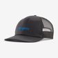 Patagonia Text Logo Relaxed Trucker Hat - Ink Black