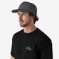 Patagonia Text Logo Relaxed Trucker Hat - Ink Black