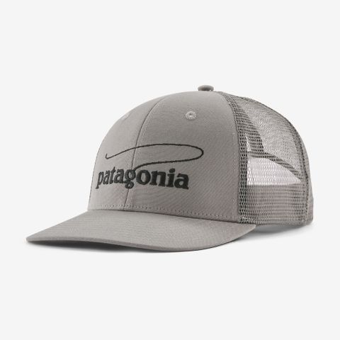 Patagonia Casting Logo Take a Stand Trucker Hat - Forever Grey