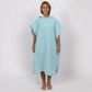 O&e Ladies Waffle Poncho Bleached Aqua