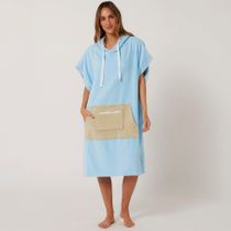 O&e Ladies Daydream Hooded Poncho -pale