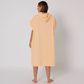 O&e Ladies Honey Hooded Poncho - Peach