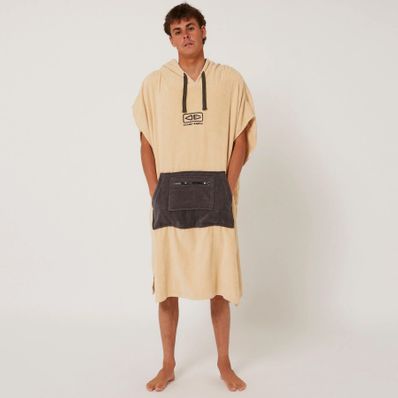 O&e Daybreak Men's Hooded Poncho - Beige