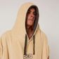 O&e Daybreak Men's Hooded Poncho - Beige
