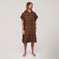 O&e Layz Men's Hooded Poncho - Cocoa