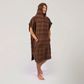 O&e Layz Men's Hooded Poncho - Cocoa