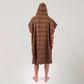 O&e Layz Men's Hooded Poncho - Cocoa